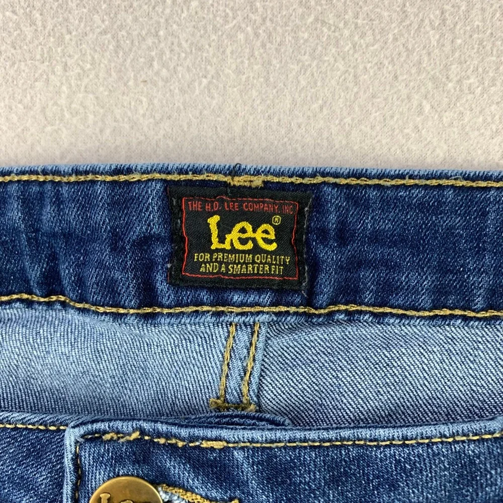 Lee Bootcut Jeans Women 20 Blue Denim Classic Mid Rise Stretch